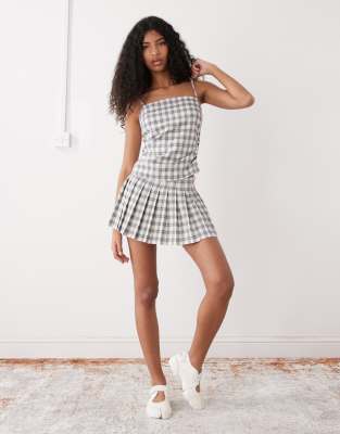 Collusion Check Mini Skirt - Part Of A Set-multi In Pattern