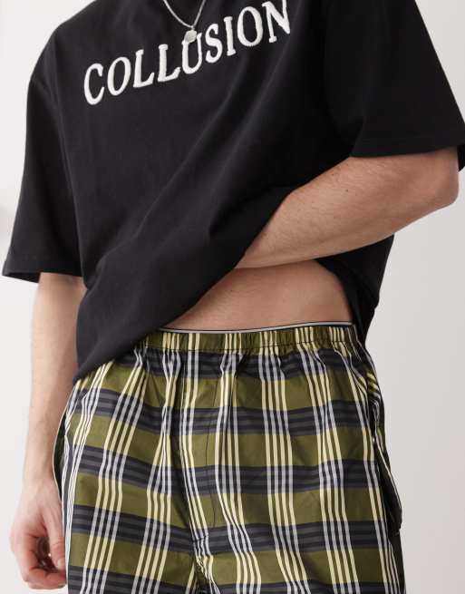COLLUSION check parachute pant in multi, 3 of 5