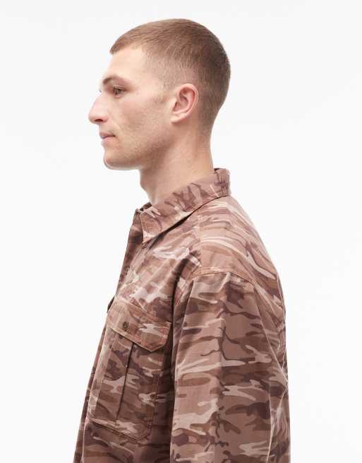 COLLUSION - Chemise oversize à manches courtes - Imprimé camouflage, 4 de 5