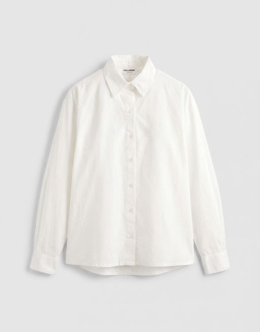 COLLUSION - Chemise oversize avec découpe au dos - Blanc, 5 de 10