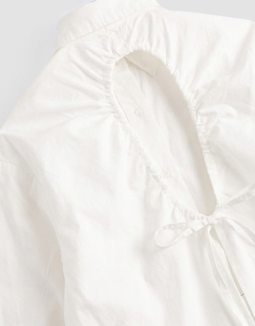 COLLUSION - Chemise oversize avec découpe au dos - Blanc, 8 de 10