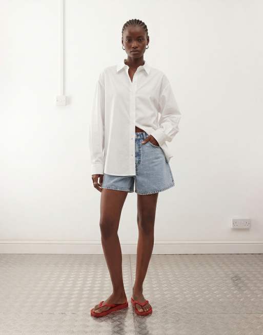 COLLUSION - Chemise oversize avec découpe au dos - Blanc, 9 de 10