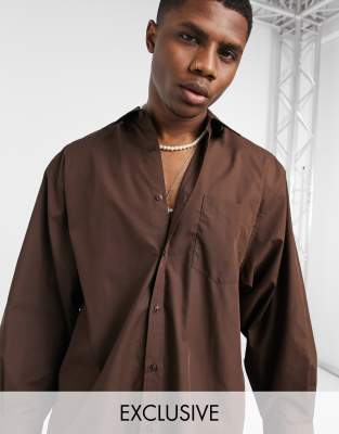 chemise marron