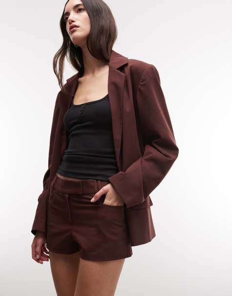 COLLUSION – Chokladbruna, korta shorts, del av set - view 1