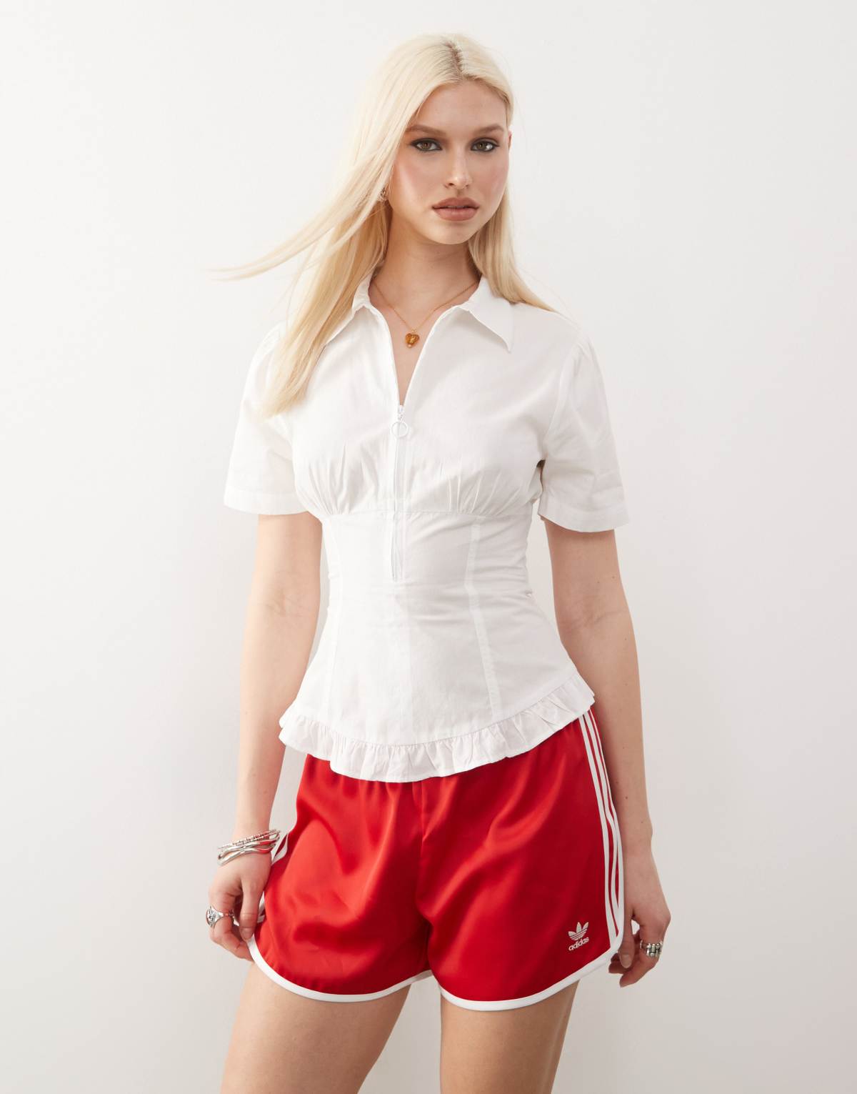 COLLUSION cinched waist shirt
