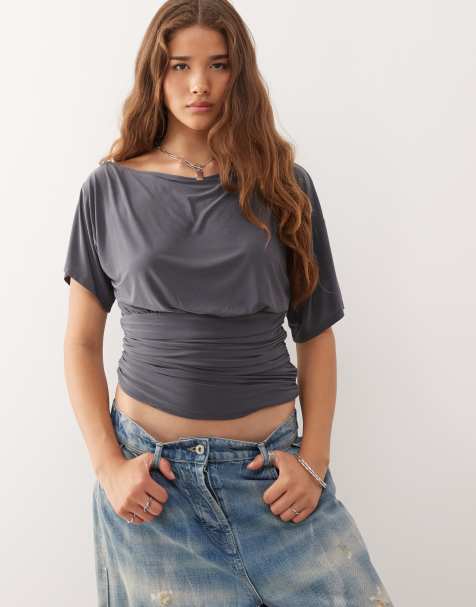 COLLUSION cinched waist tee - view 1