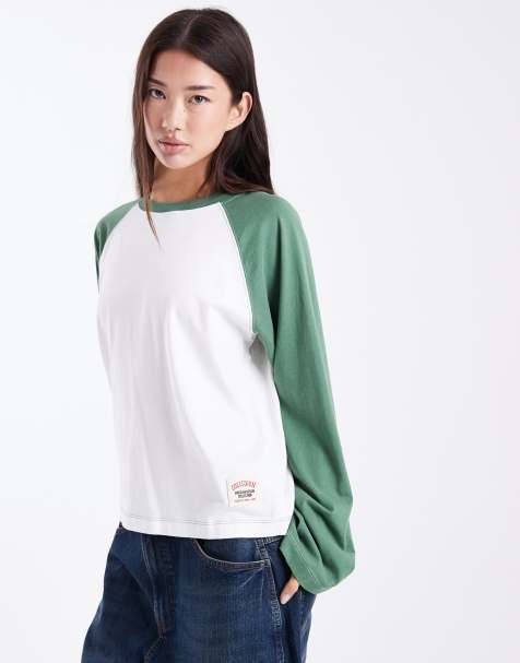 COLLUSION Circular Design Collection boxy raglan long sleeve t-shirt - MULTI - view 1