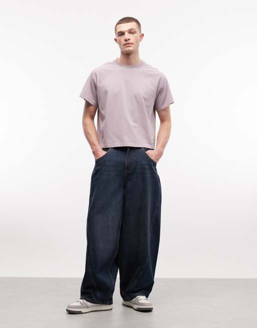 COLLUSION Circular Design Collection heavy weight tee in lilac wash, 2 of 5