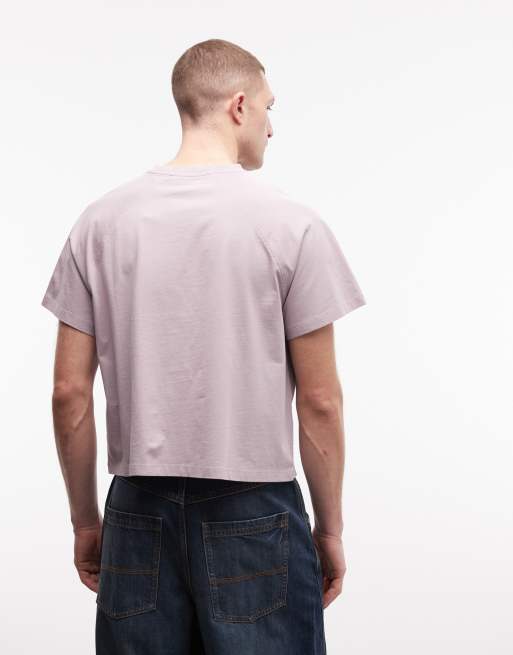 COLLUSION Circular Design Collection heavy weight tee in lilac wash, 4 of 5