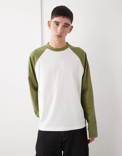 COLLUSION Circular Design Collection heavyweight raglan t-shirt in green