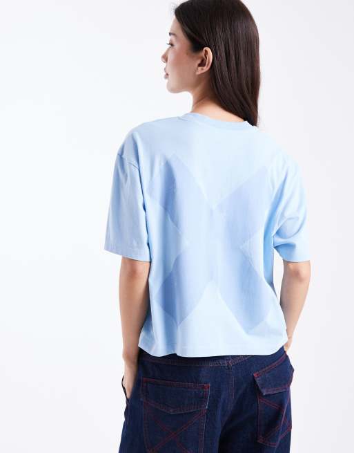COLLUSION – Circular Design Collection – Kastiges T-Shirt in Eisblau, 4 von 4