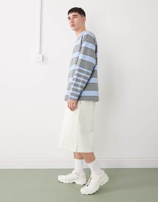COLLUSION - Circular Design Collection - Offwhite og lange shorts i kraftigt stof, 3 af 5