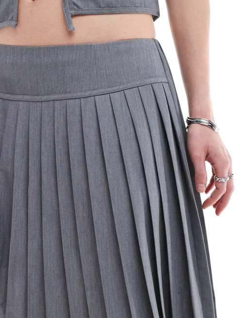 COLLUSION co-ord asymmetric pleated skirt | ASOS