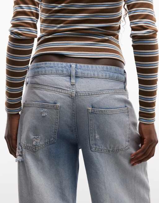 COLLUSION cocoon jeans in distressed wash, 5 of 5
