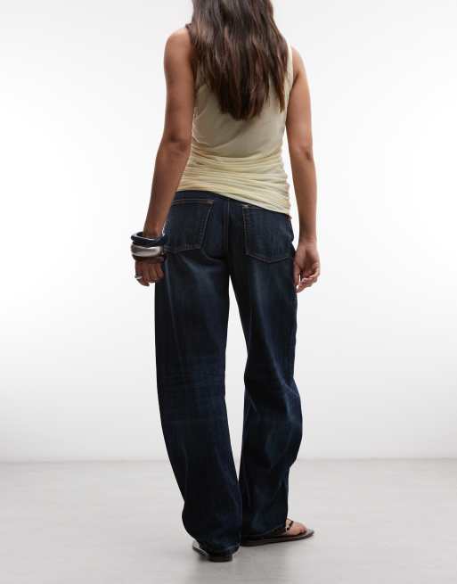 COLLUSION cocoon jeans in slubby crosshatch wash, 3 of 5