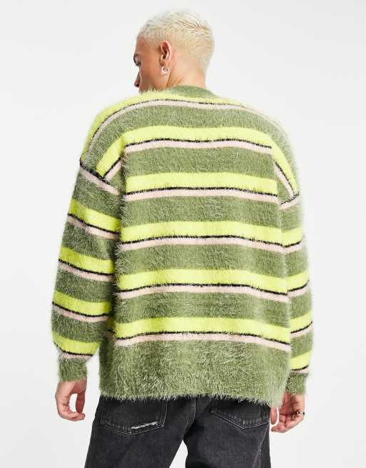 Yellow deals shaggy sweater