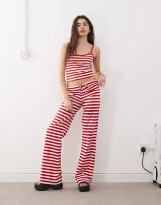 Collusion Contrast Cami Top In Red