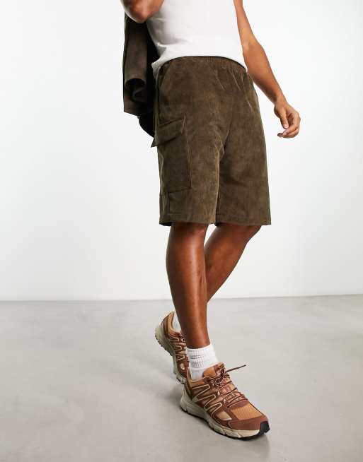 Corduroy cheap cargo shorts