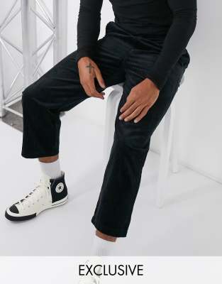 black skater pants