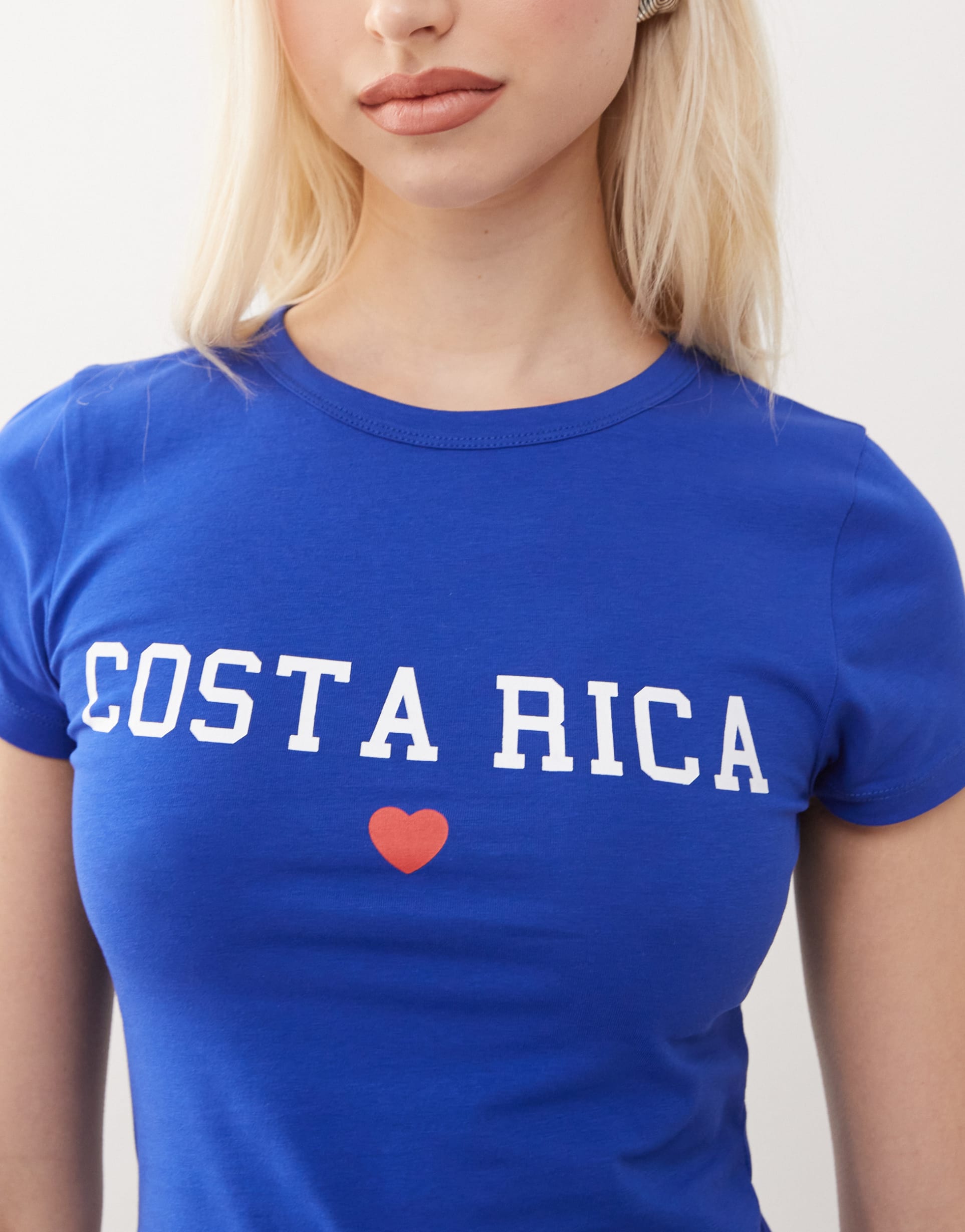 collusion costa rica graphic t-shirt in blue