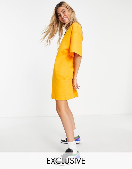 Yellow t shirt hot sale dress h&m