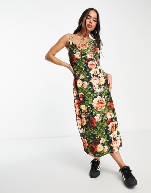 Velvet floral clearance maxi dress