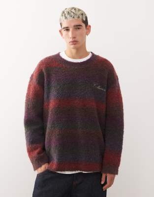Collusion Crew Neck Knit Sweater In Multi