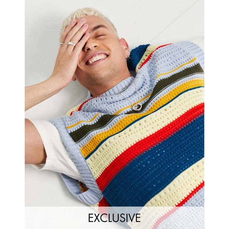 COLLUSION crochet striped tank | ASOS