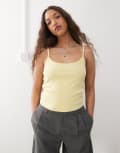 [Collusion] COLLUSION crop cami top in yellow M Soft Yellow