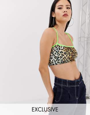 asos leopard top