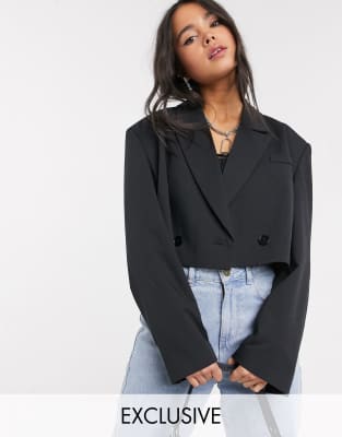 cheap cropped blazer