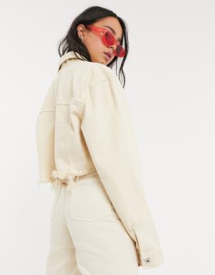 collusion cropped denim jacket