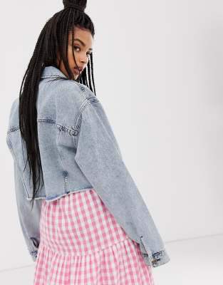 collusion cropped denim jacket