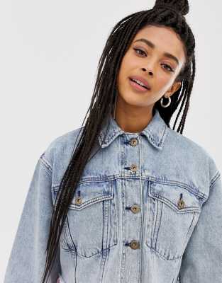 collusion cropped denim jacket