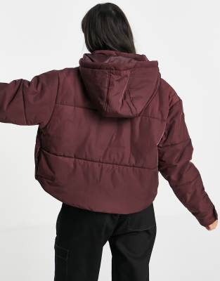 basic nylon puffer jacket