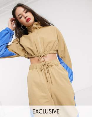 COLLUSION cropped nylon track jacket | ASOS