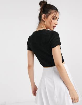 short sleeve black cardigan