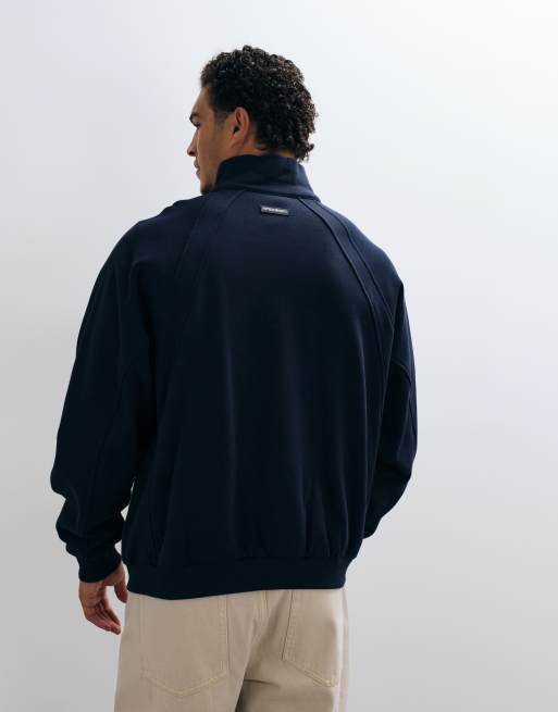COLLUSION - cuello alzado boxy en azul marino, 5 de 5