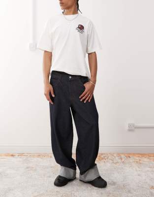 Collusion Cuffed Baggy Jeans