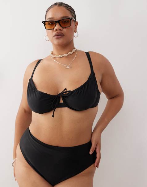 COLLUSION Curve - Haut de bikini à armatures à assortir - Noir - view 1