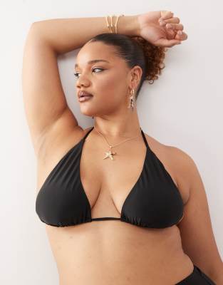COLLUSION Curve - Mix and Match - Triangel-Bikinioberteil in Schwarz