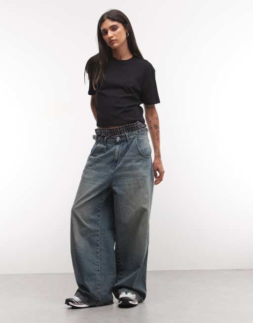 COLLUSION – Czarny, luźny T-shirt z krótkim rękawem, 2 z 4