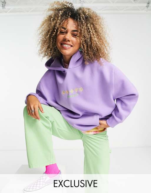 Oversized cheap lilac hoodie