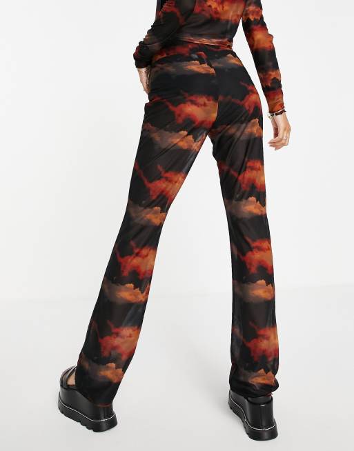 COLLUSION dark cloud mesh flare in black , 3 of 4