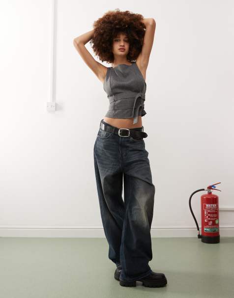 Collusion - Débardeur à ceinture - Gris anthracite - view 1