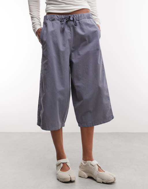 COLLUSION denim baggy short met middenblauwe wassing, 2 van 5