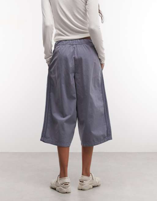 COLLUSION denim baggy short met middenblauwe wassing, 5 van 5