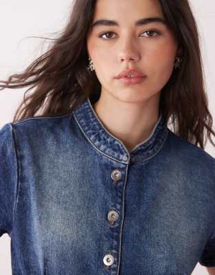 Collusion Denim Button Up Shirt