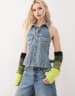 COLLUSION denim jort in vintage wash