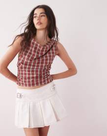 Monki oversized cardigan in chocolate brown